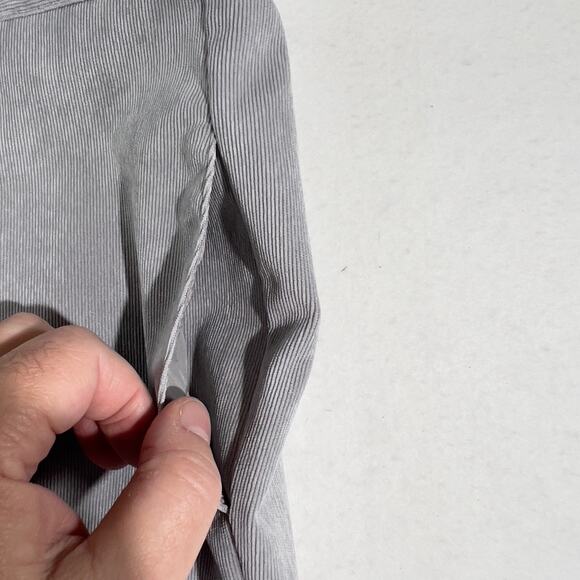 Alfred Dunner Pull On Pants Woman's 18 Elastic Back Waist Grey Corduroy Pockets - Picture 8 of 11